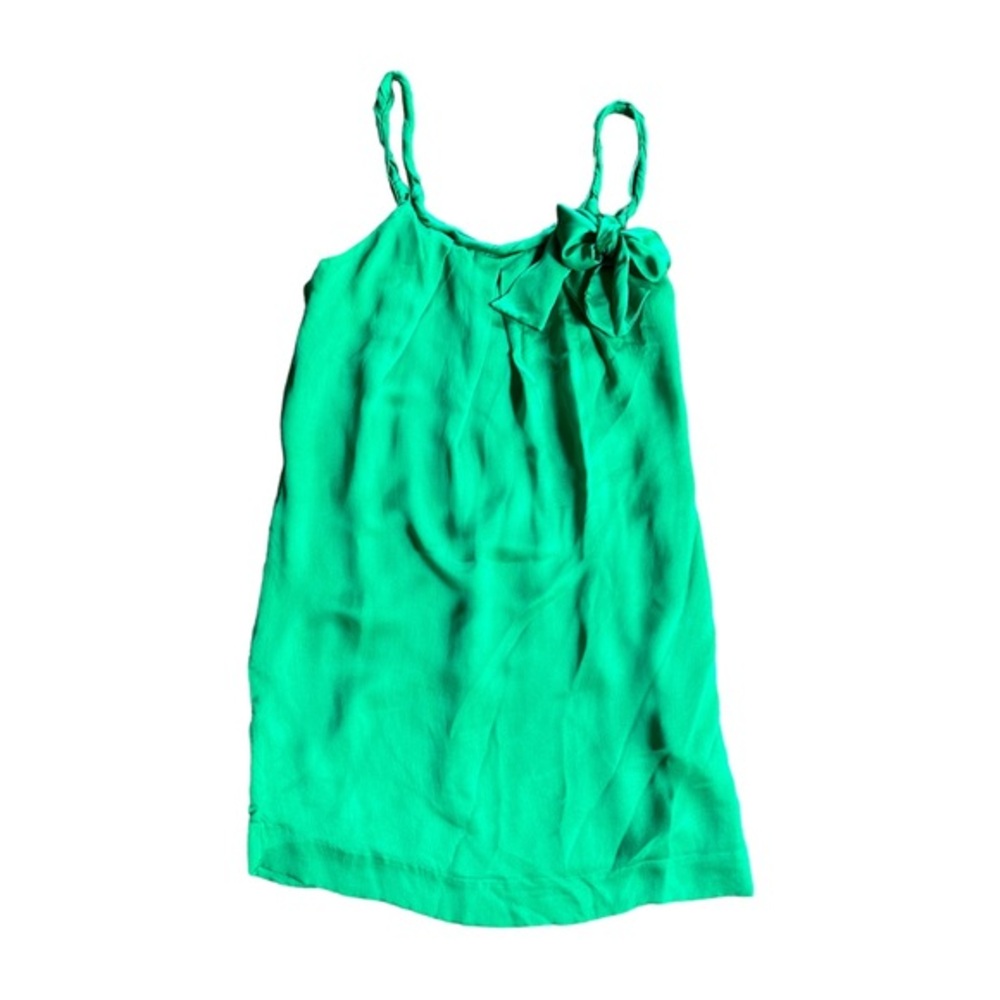 Graham & Spencer Green 100% Silk Dress Size P